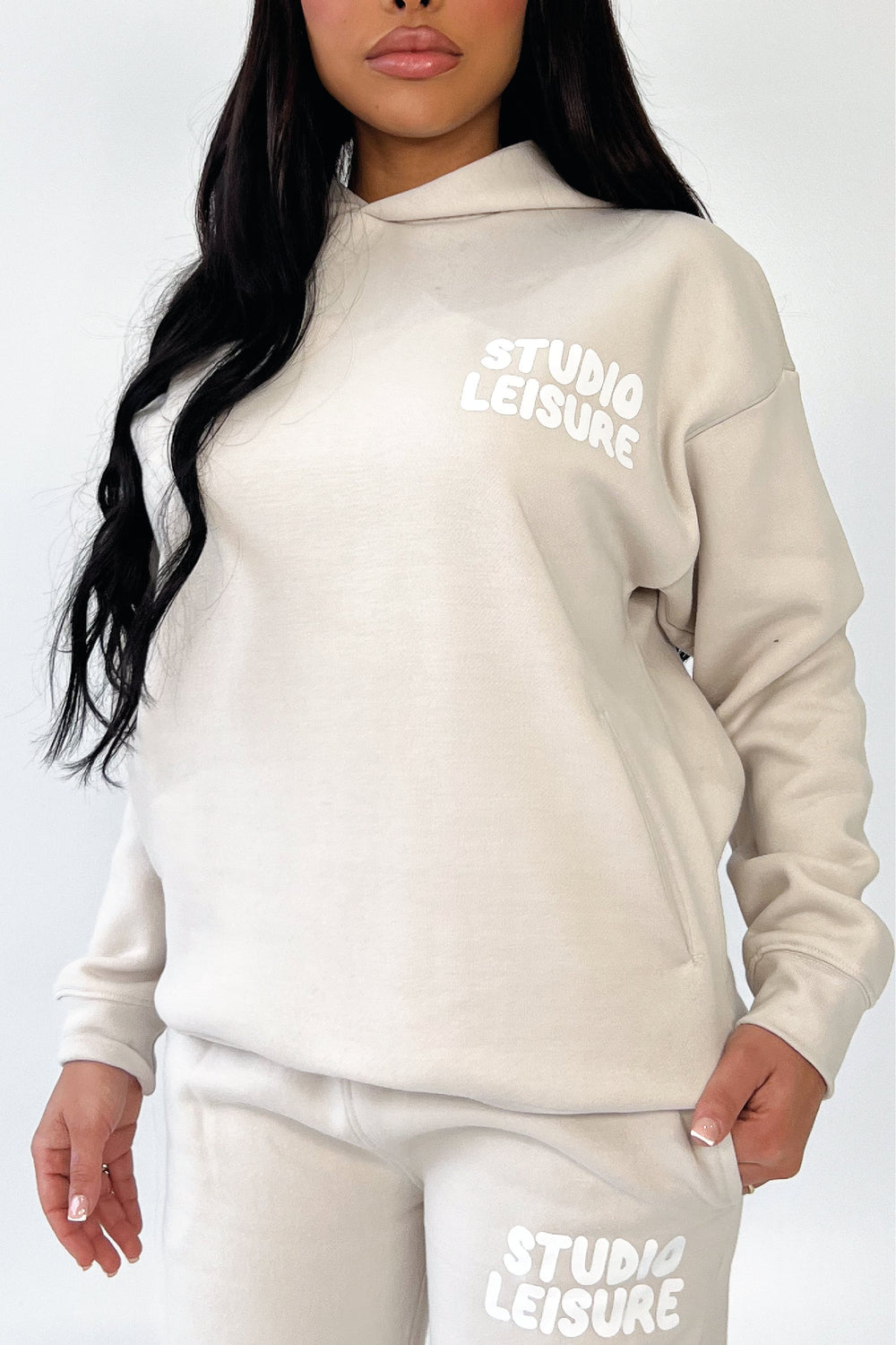 Studio Leisure bubble printed bone relaxed jogger