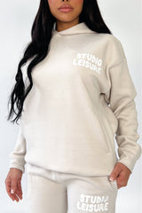 Studio Leisure bubble printed bone relaxed jogger