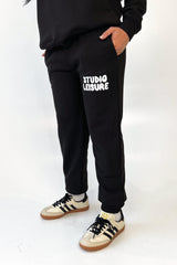 Studio Leisure bubble printed black relaxed jogger