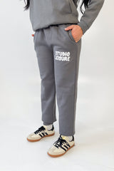 Studio Leisure bubble printed steel grey relaxed jogger
