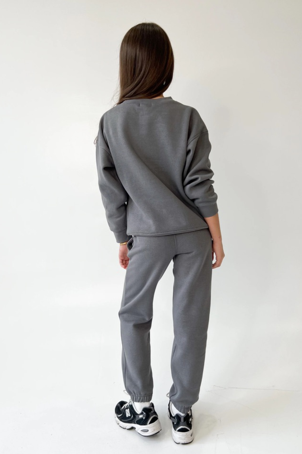 Mini studio LSRE steel grey varsity embroidered joggers