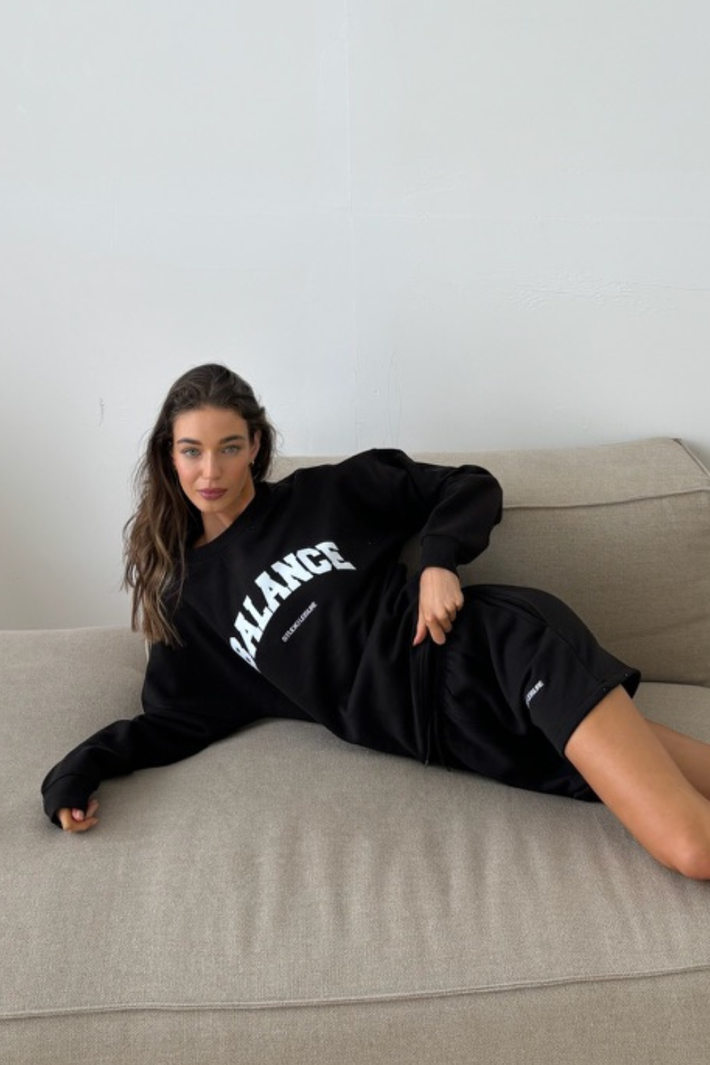 Studio Leisure Balance black printed sweater