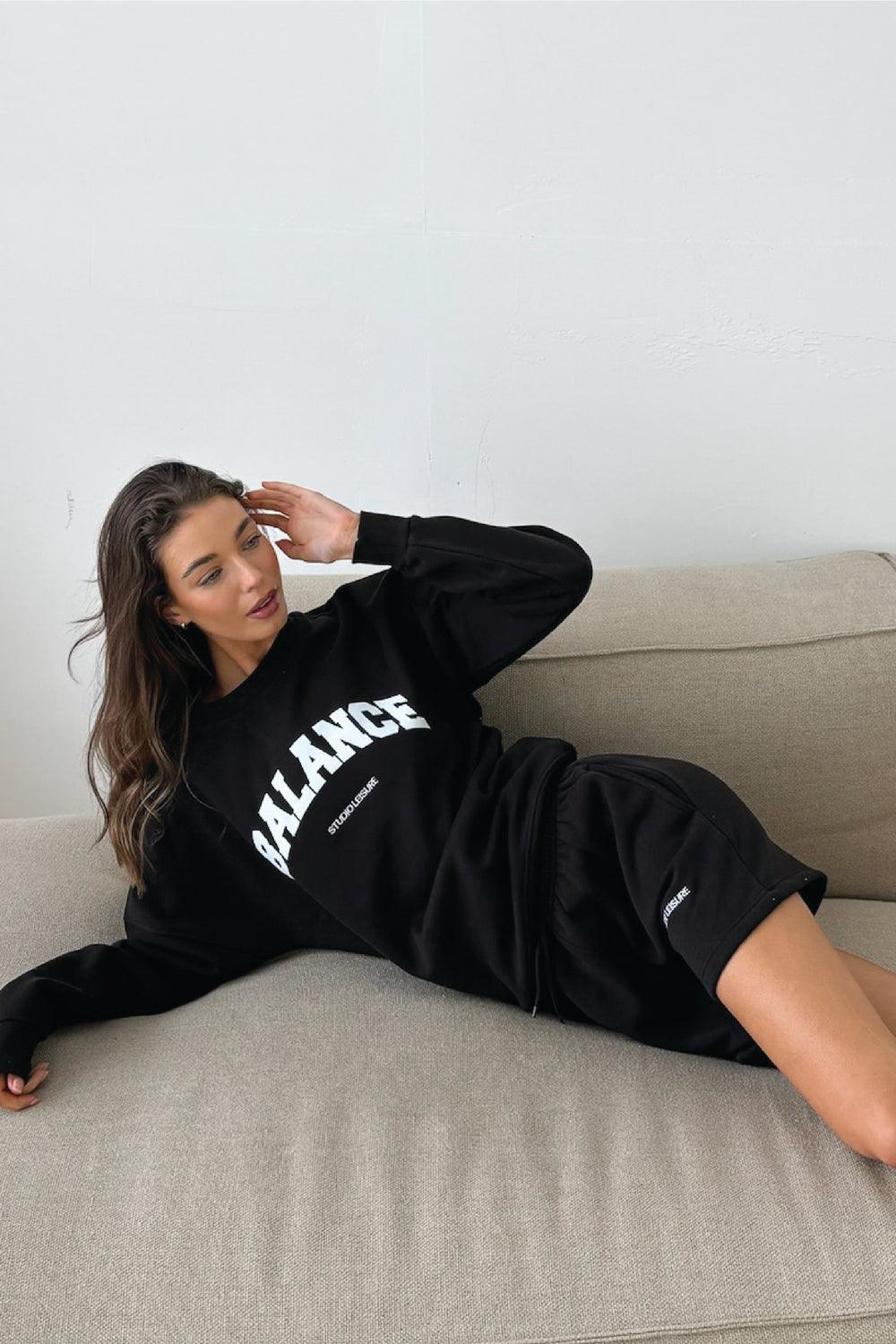 Studio Leisure Balance black printed sweater