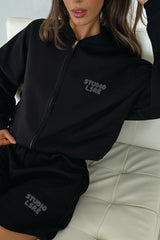 Studio leisure black bubble printed shorts