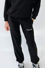 Mini studio leisure black essential embroidered joggers