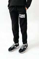 Mini studio leisure black bubble printed joggers
